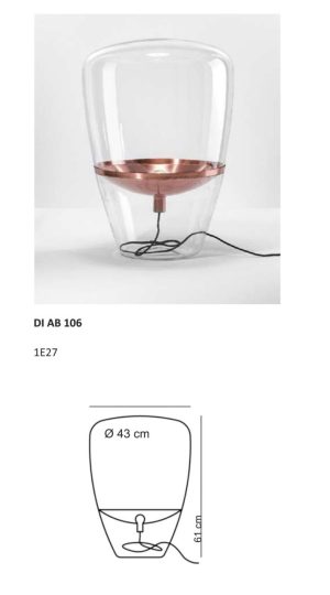 luminária de mesa DI AB 106 - Imagem 2