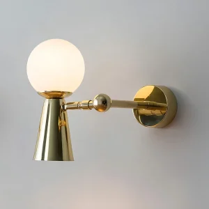 Arandela Pivô Articulada (Dourado Polido)
